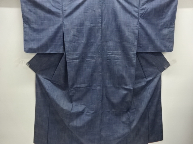 JAPANESE KIMONO / TSUMUGI / WOVEN GRID
